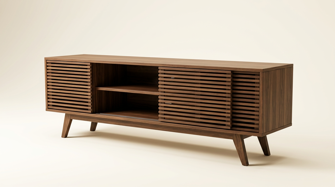 Forma Slatted TV Console 150cm — Architectural Design