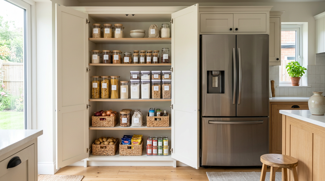 Plank Pantry Tall Unit 185cm — Kitchen Storage Cabinet