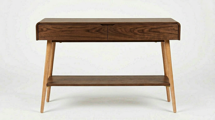 Forma Console Table — Walnut Entryway Furniture