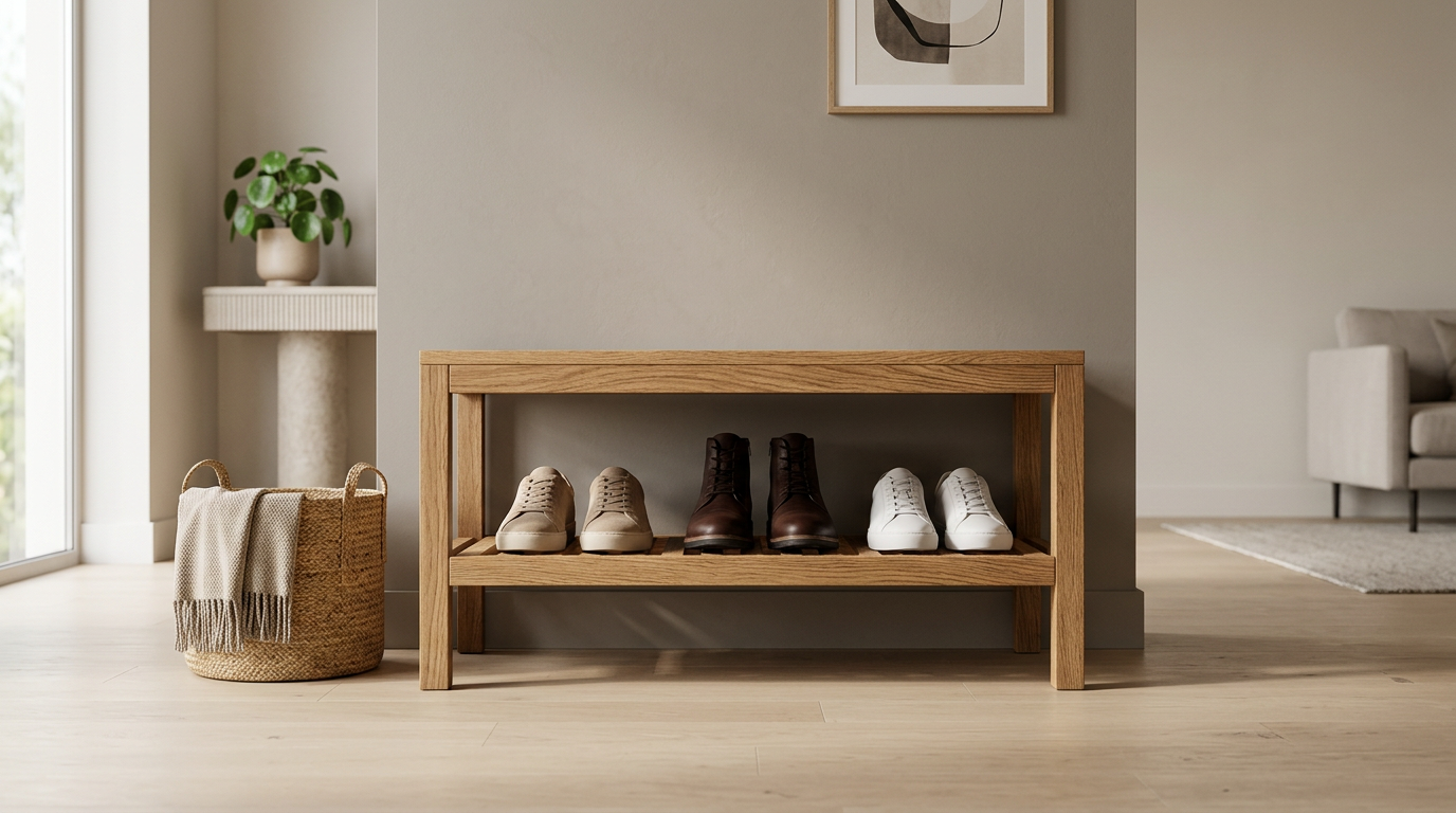 Nook Stackable Shoe Rack Add-On Tier — Expandable
