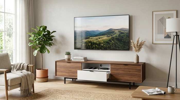 Plank TV Unit 120cm — Modern Entertainment Stand