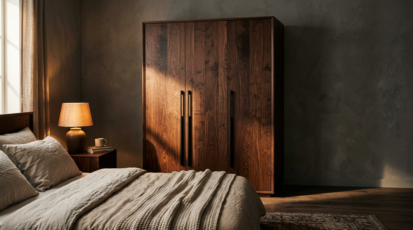 Plank 3-Door Wardrobe 135cm — Spacious for Couples